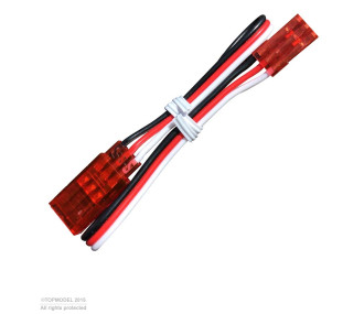 TOPMODEL RALLONGE SERVO JR/FUT 50cm ROUGE