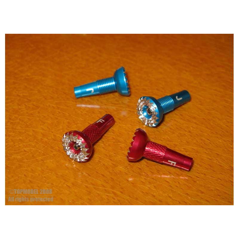 EMBOUT DE MANCHE FLEUR JR ROUGE la paire