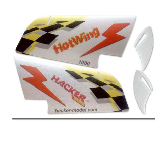 Aile Volante - HotWing 750 ARF rouge - Hacker Model