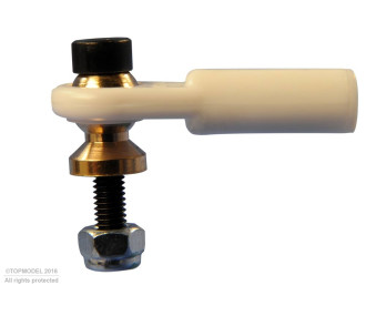 CHAPE A ROTULE V1, Ø7, M3/3 COURTE 2pcs