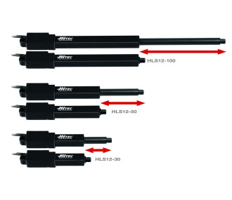 Servo linéaire Hitec HLS12-100380-7.4V (course100mm, réducté à 1:380)