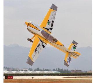 Avion Voltige Pilot RC EXTRA NG 90" - (envergure 2,29m) - Jaune, blanc, argent