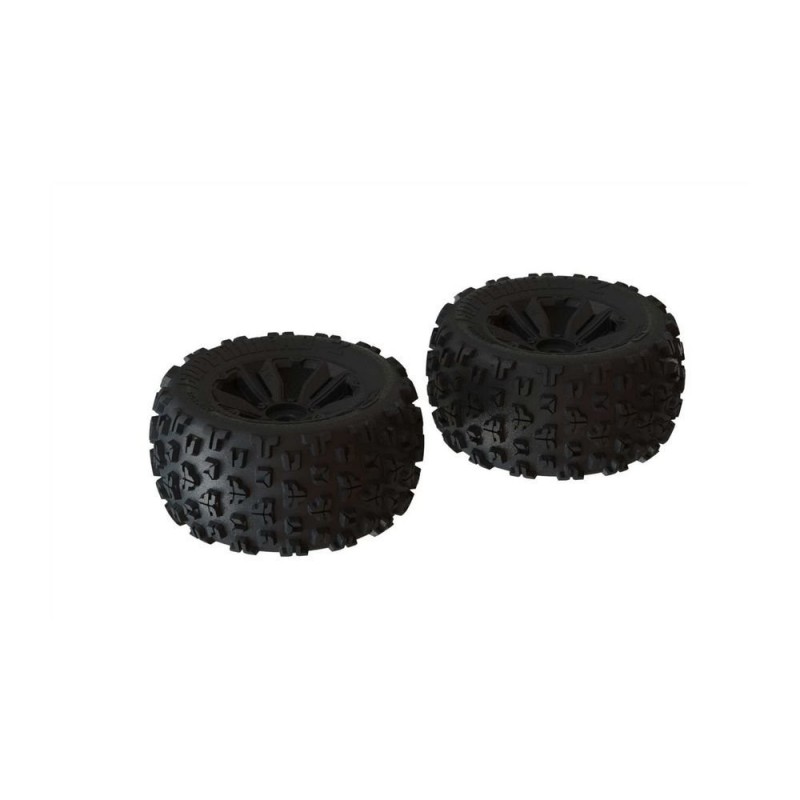 ARRMA dBoots Copperhead2 MT Set di pneumatici neri - Coppia - ARA550059