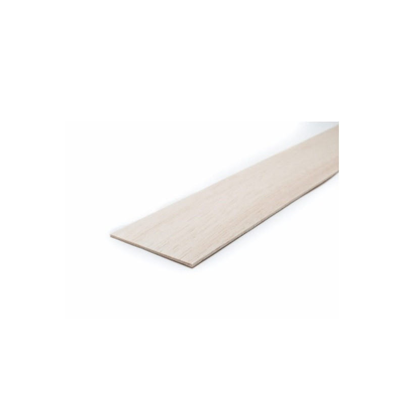 Planche balsa 15/10 (ep. 1.50mm) 10x100cm AERONAUT