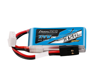 Batterie Gen ace lipo 2S 7.4V 350mAh 15C fils à souder 