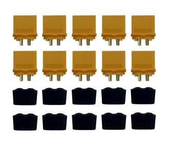 XT60 L Stecker mit Kappe (10 Stck.)
