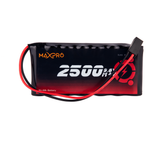 Batterie NiMh Tx 9,6V 2500mAh format plat AA MaxPro
