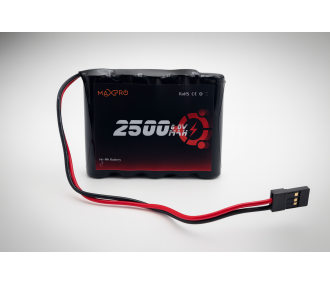 Batterie NiMh 6,0V 2500mAh plat AA MaxPro