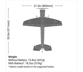 E-flite 4-Site 3D FF 800mm PNP
