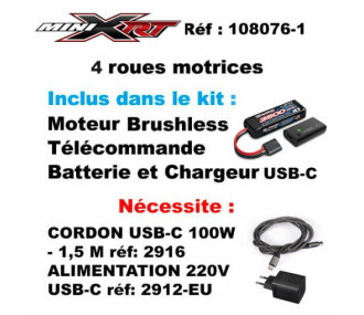 MINI XRT VXL 3S AVEC ACCUS / CHARGEUR bluX