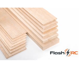 Planche balsa Eco 20/10 (ep.2mm) FLASH RC