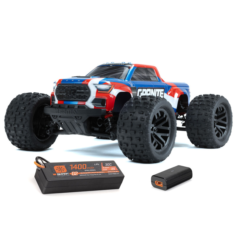 1/18 GRANITE GROM 4X4 RTR Monster Truck Brushed blu (con batteria e caricatore)