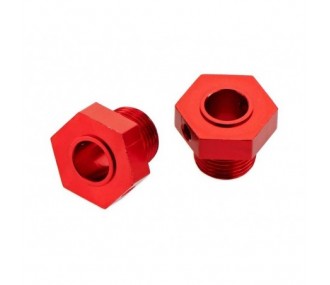 ARRMA AR330359 Aluminum Wheel Hex Red Nero (2)