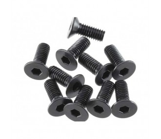 ARRMA AR722308 Flat Head Screw 3x8mm (10)