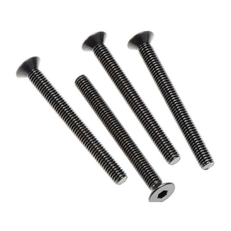 ARRMA AR722440 Flat Head Hex Machine Screw 4x40mm 4x4 (4)
