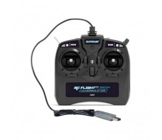 Manette pour simulateur de vol 8 VOIES USB Mode 1 Dynam