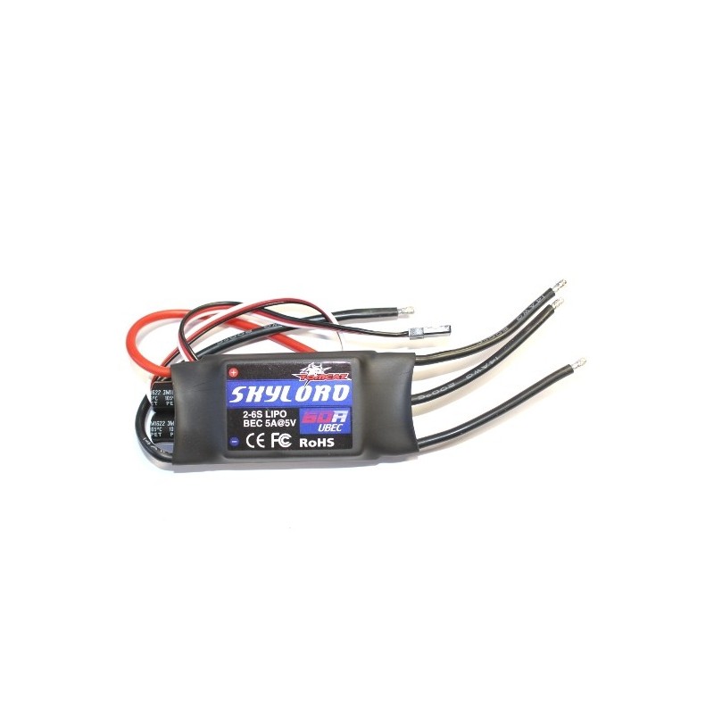 Controleur Brushless 2-6S 60A UBEC Skylord Tomcat