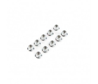 LOSI - Tuerca ranurada autoblocante M5 x 0,8 mm (10)