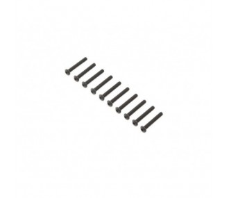 LOSI - Tornillos con cabeza de botón, Stl, BO, M4 x 30mm (10)