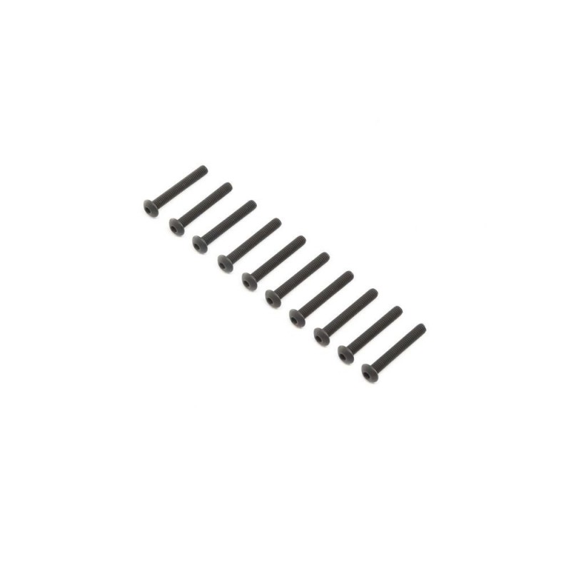LOSI - Tornillos con cabeza de botón, Stl, BO, M4 x 30mm (10)