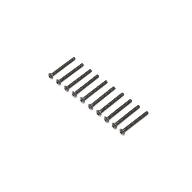 LOSI - Tornillos con cabeza de botón, Stl, BO, M4 x 35mm (10)
