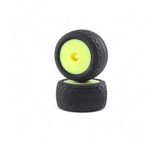 LOSI - BK Bar Tires, Front/Rear Mounted, Yellow: Mini-T 2.0
