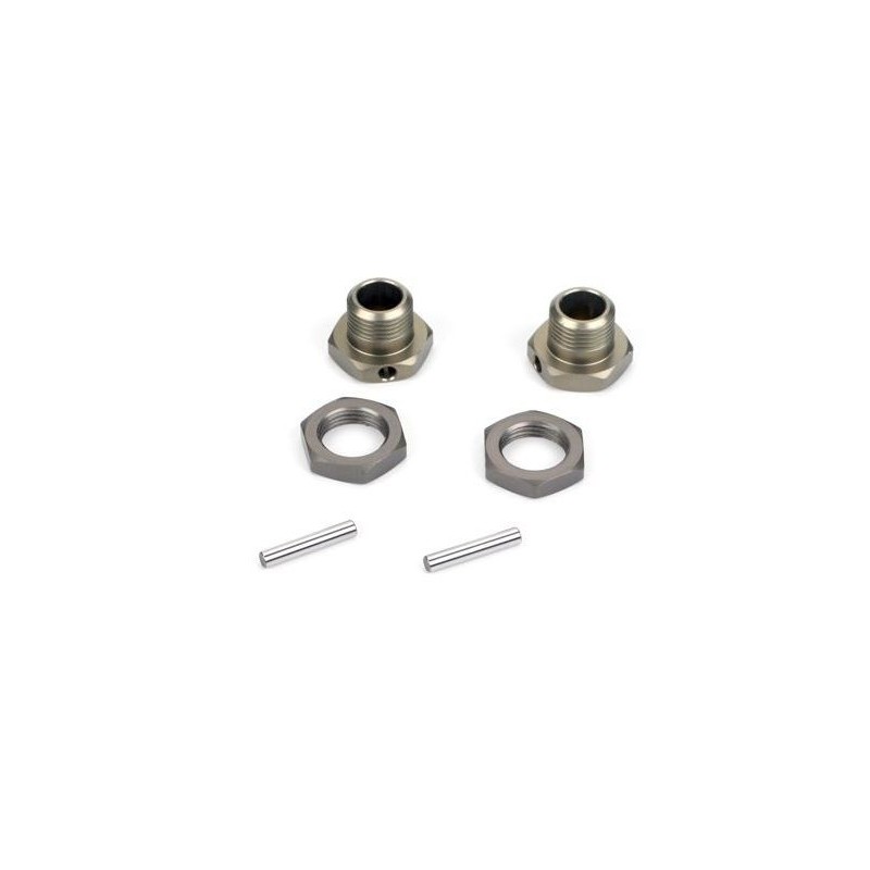 LOSI - Hexagonal Rims (Pr) Hard Anodized: 8B,8T