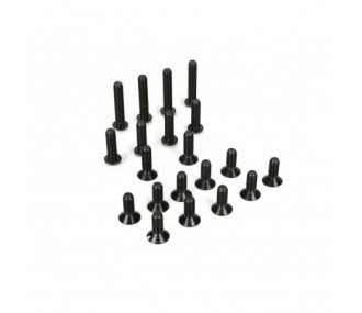 LOSI - 5ive-T -Assortiment de vis à tête bombée et fraisée M6 (20)