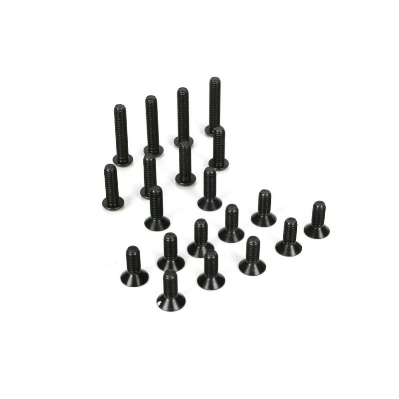 LOSI - 5ive-T -Assortiment de vis à tête bombée et fraisée M6 (20)