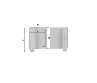 Caches-Servo plastique 40x45mm (1x paire) Topmodel CZ