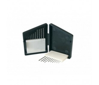 Twist drill set 20 pcs 0.3 to 1.2mm