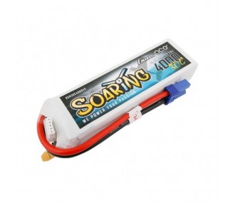 Batterie Gens Ace Soaring lipo 4S 14.8V 4000mAh 30C prise EC5