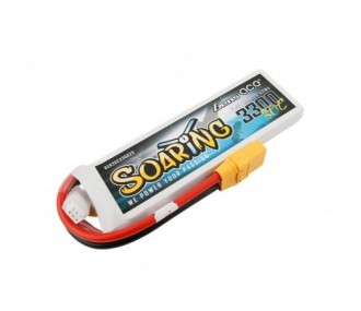 Batterie Gens Ace Soaring lipo 2S 7.4V 3300mAh 30C prise XT90