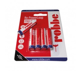 Pack de 4 pilas AAA RO-POWER LOOP 1,2V 950mAh ROBBE