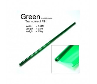 Rouleau 2m entoilage FLASH RC vert transparent (largeur 64cm)