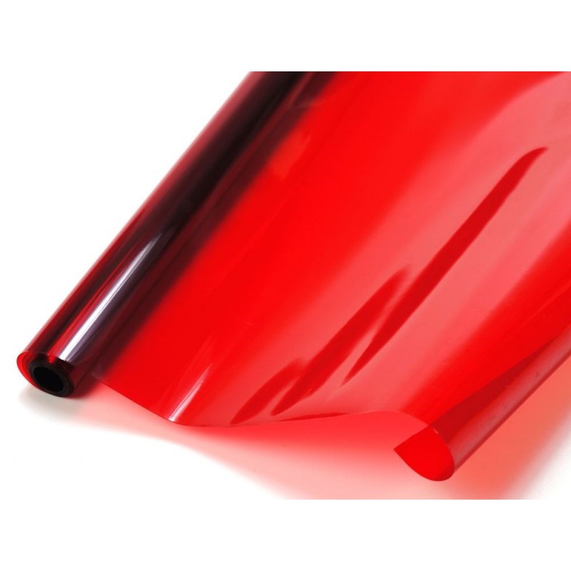 Rouleau 2m entoilage FLASH RC rouge transparent (largeur 64cm)