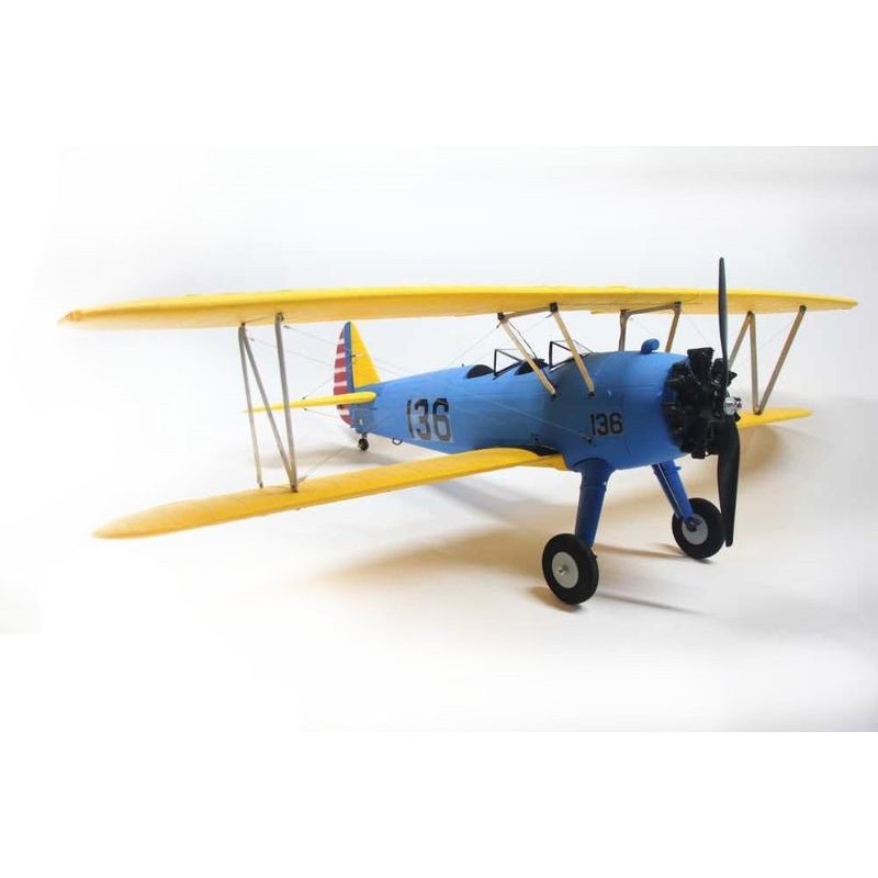Flugzeug Dynam PT-17 Blau PNP ca. 1.30m