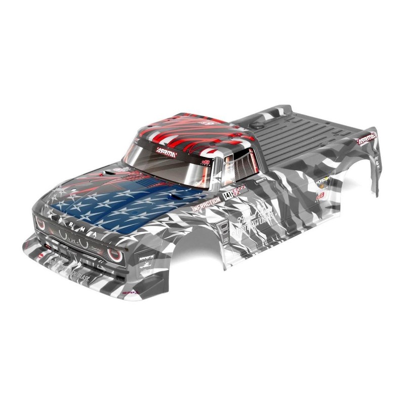 ARRMA INFRACTION 6S BLX Painted Body Silber/Rot - ARA410006