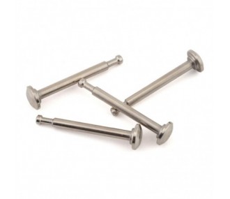 ARRMA Shock Mount Pin 3x33mm Plata (4) - ARA713032