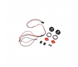 LOS240015 - LOS240015 - Set di fari anteriori a LED, Grave Digger: LMT Losi