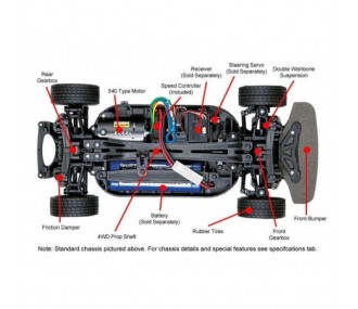 TAMIYA Subaru Impreza Mexico 2004 TT-01E