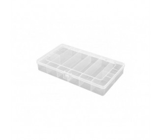 Storage box with 8 fixed compartments 208x119x33mm