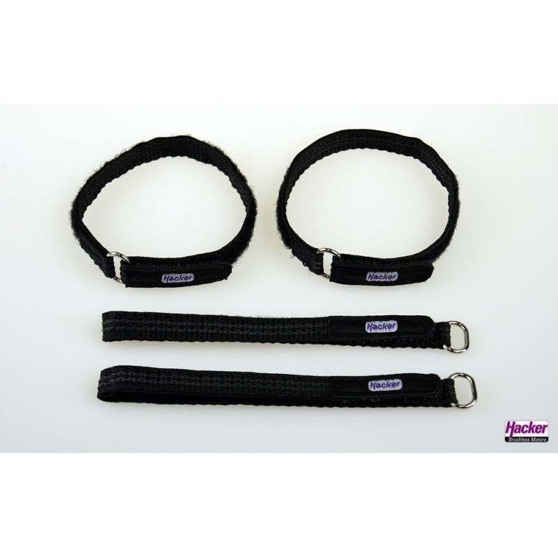 Sangle Velcro antiglissement HackerMotor, 10x250mm - 4pcs