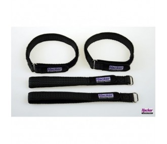 Sangle Velcro antiglissement HackerMotor, 15x300mm - 4pcs