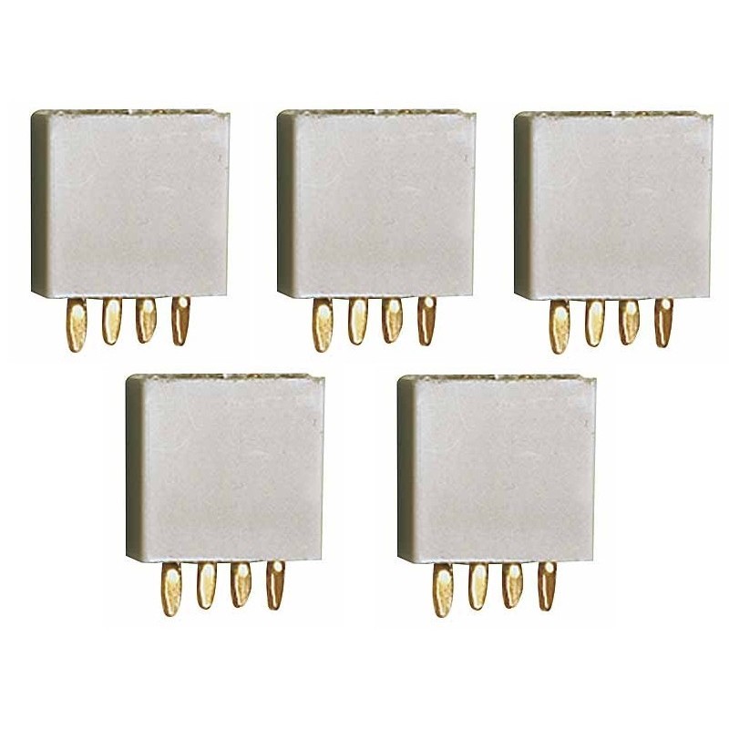 Grey MULTIPLEX socket 4 pins (5pcs)