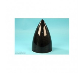 CONE CARBONE Ø140mm LONG AVEC FLASQUE ALU