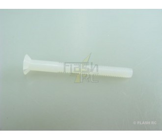 Vis nylon M4x40mm tête fraisée Multiplex (10 pcs)