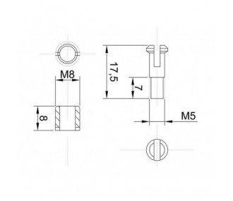 Mini wing clip (1x pair) Topmodel CZ