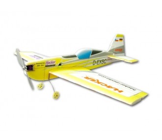 Avion Hacker model Extra 330 SC jaune ARF env.1.00m