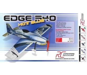 Avion RC Factory Edge 540 'Backyard Series' Hotblue env.0.80m